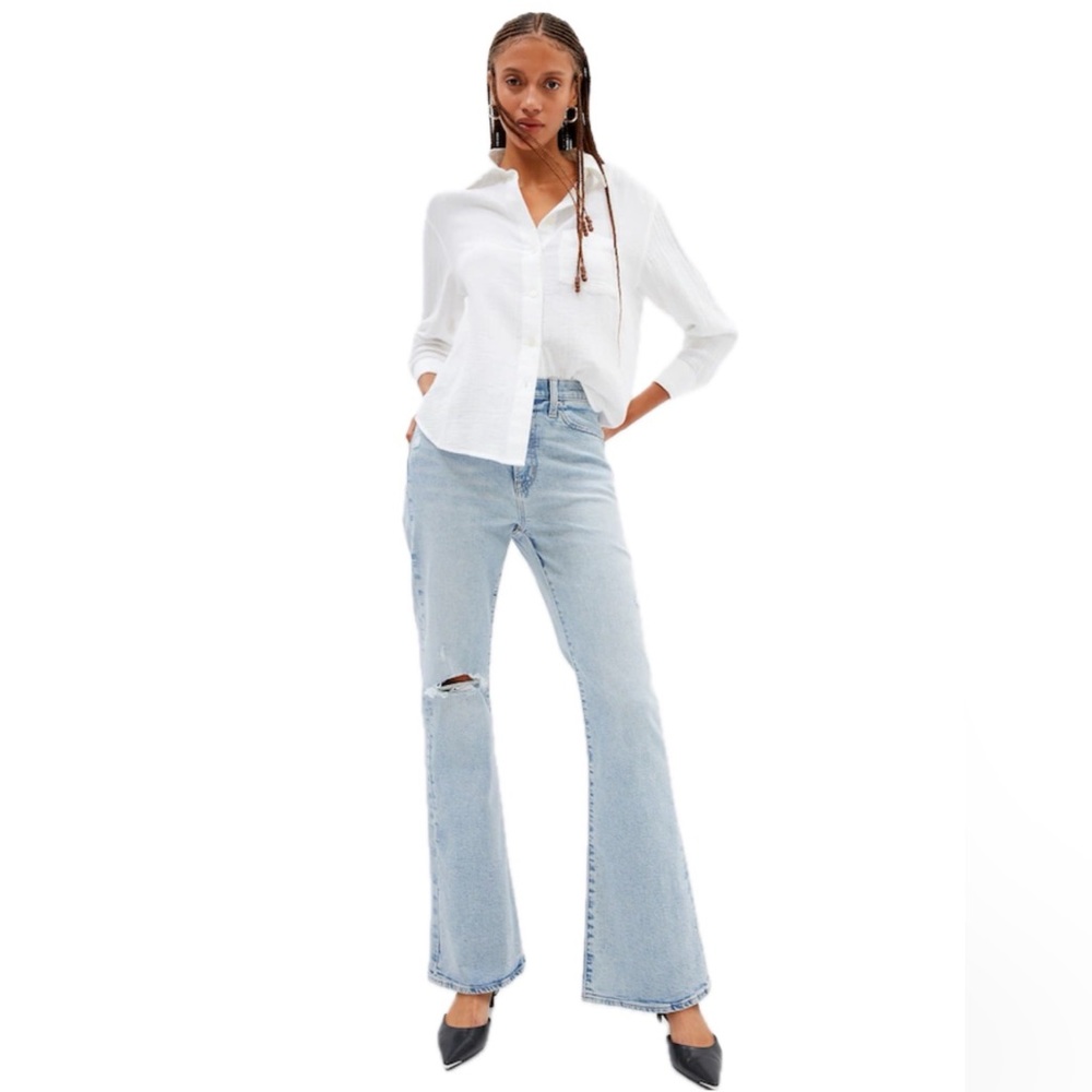 NWT- High Rise 70s Flare Jeans Long (32 inseam)